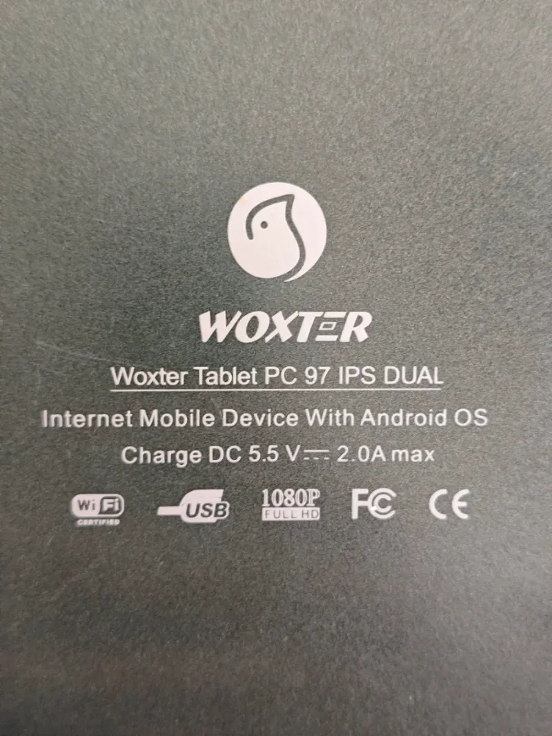 Tablet Woxter 97 IPS Dual Negra afbeelding 2