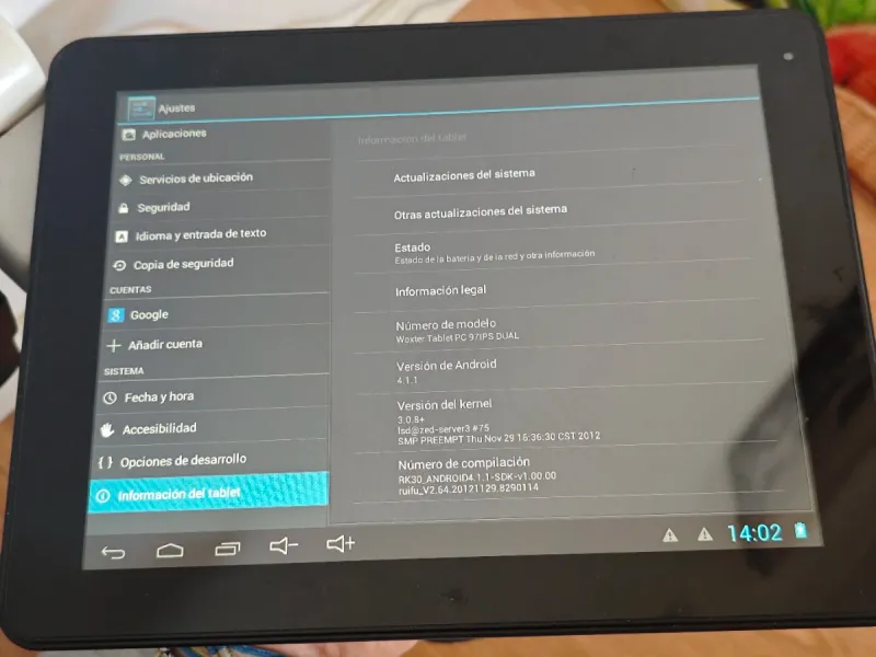 Tablet Woxter 97 IPS Dual Negra afbeelding 5