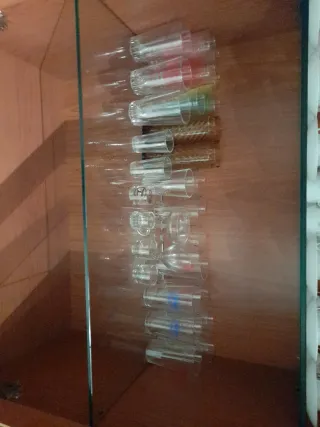 Juego de café porcelana y cristal