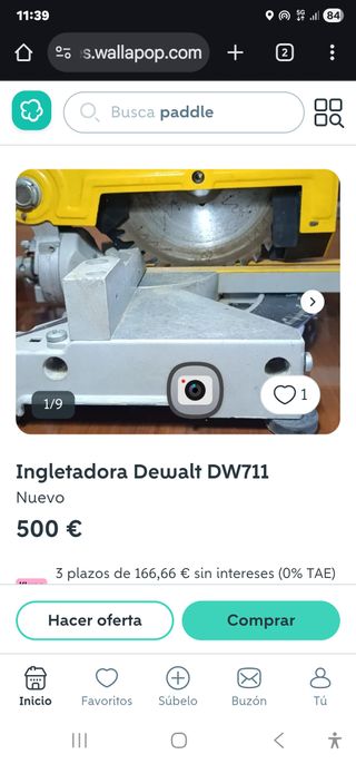 Ingletadora Dewalt DW711