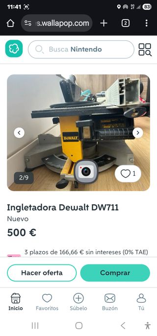 Ingletadora Dewalt DW711