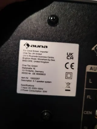 Home cinema Auna AREAL-525 blanco