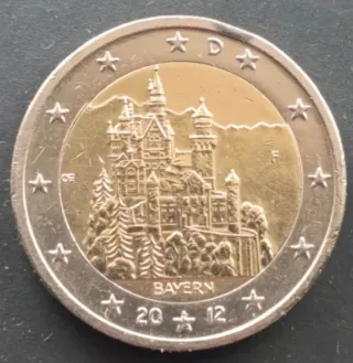 Moneda 2€ Bayern 2012