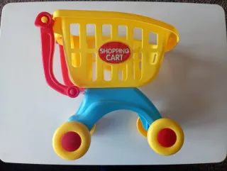 Carrito de compra infantil con accesorios