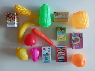 Carrito de compra infantil con accesorios