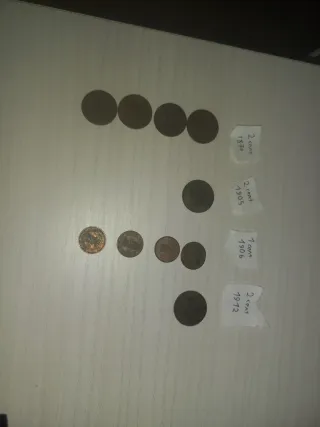 Lote monedas céntimos 1870-1912