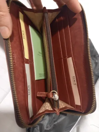 Cartera Tous Marrón con Tachuelas Doradas