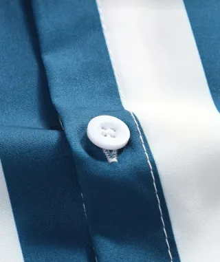 Conjunto Rayas Camisa y Pantalón Marrón