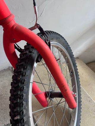 Bicicleta 24 naranja fluor