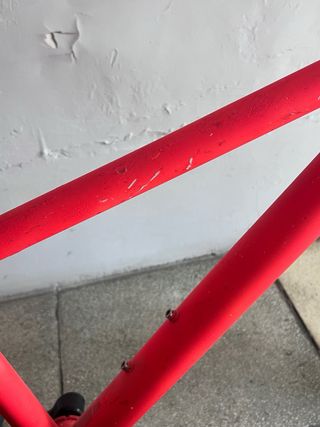 Bicicleta 24 naranja fluor