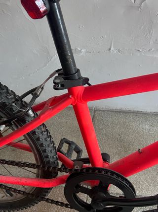 Bicicleta 24 naranja fluor