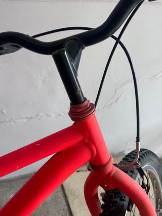 Bicicleta 24 naranja fluor