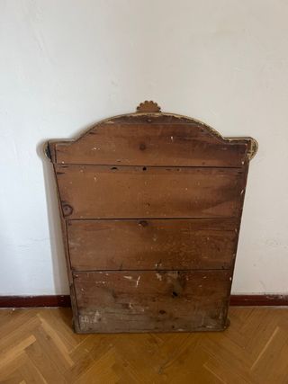 Espejo Antiguo Madera Dorado