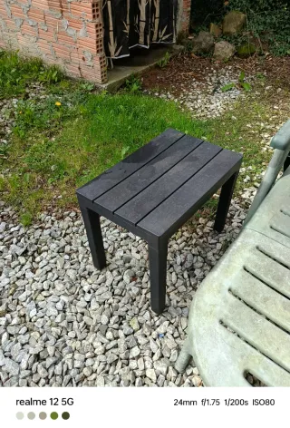 Sillas de jardín grise y rosa 2 mesas4 sillas hama