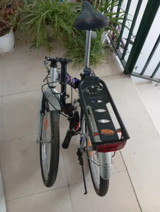 Bicicleta Plegable Azul con Cesta, Envio gratis.
