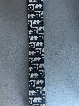 Cinturón Christian Dior Beige/Negro