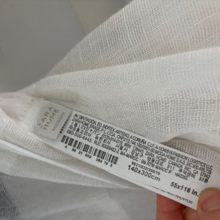 Cortinas Lino Blanco Zara Home