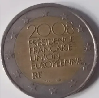 Moneda 2€ Francia 2008 Presidencia UE
