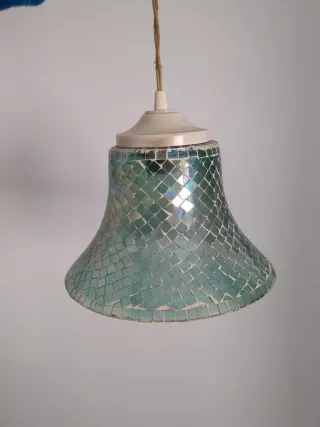 Lámpara colgante mosaico cristal