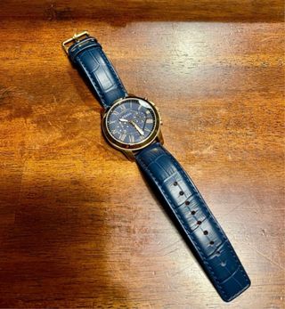 Orologio Fossil Grant Cronografo Pelle Blu FS4835