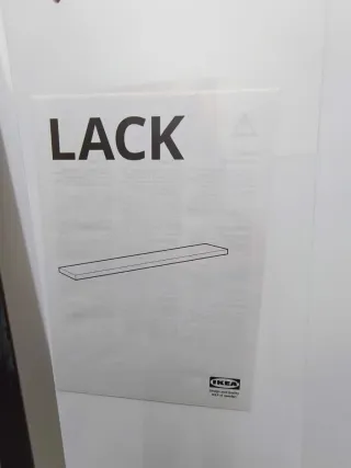 2 Mensole LACK Ikea Bianche