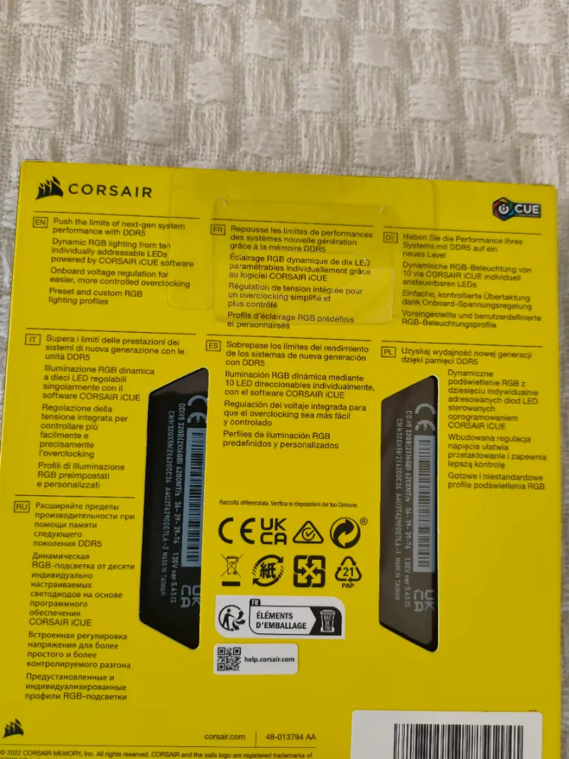 Corsair Vengeance RGB DDR5 32GB (2x16GB) 6200MHz afbeelding 2