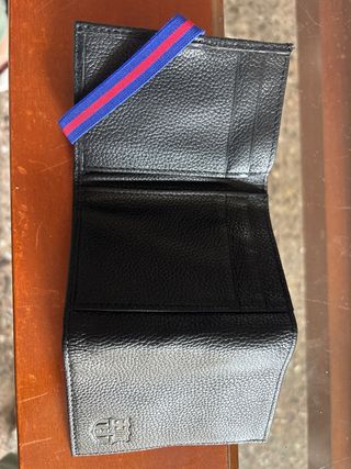 Cartera FC Barcelona Negra y Dorada
