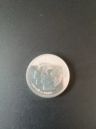 Moneda Plata 12 Euros España 2005