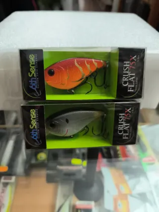 2 Señuelos 6th Sense Crush Flat 75X