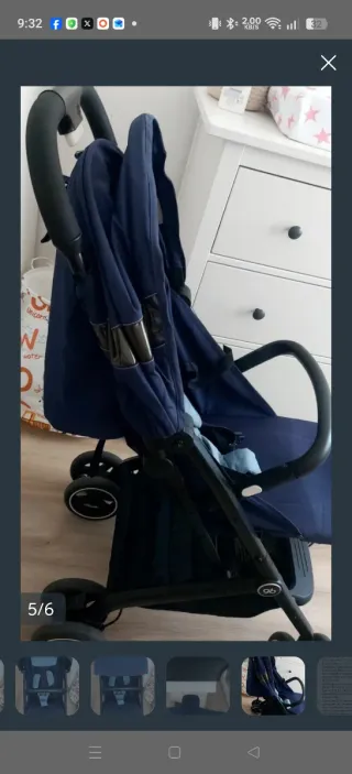 Silla de paseo GB azul