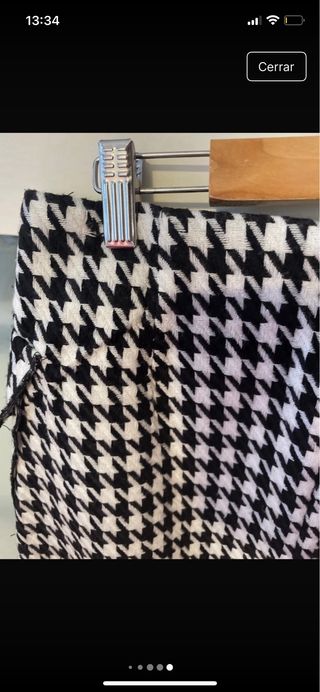 Falda corta pata de gallo