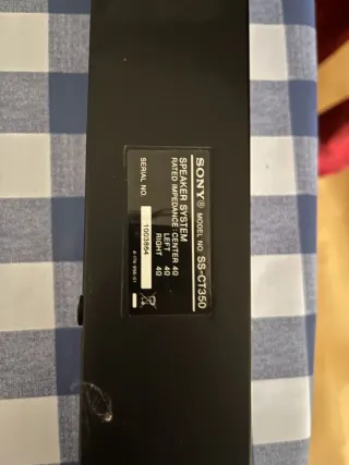 Barra Sonido y Subwoofer Sony Negro