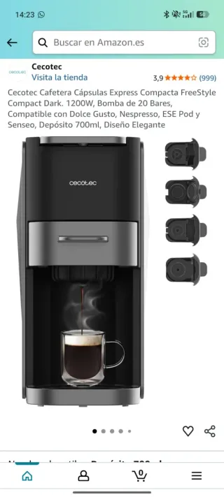 Cafetera Cecotec Express Compacta