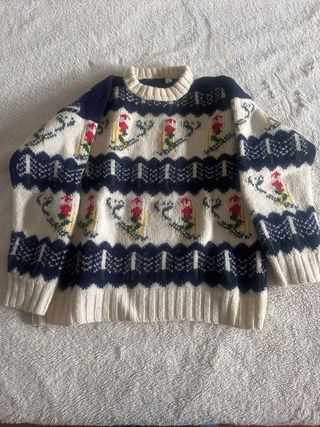 Jersey Pura Lana. Hecho a mano en Perú. Vintage