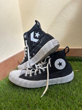 Converse Botas Negras Blancas