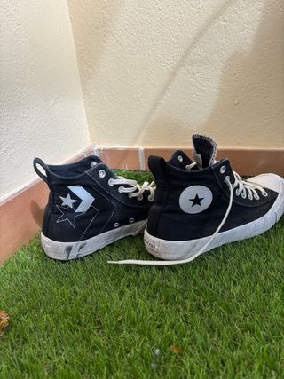 Converse Botas Negras Blancas