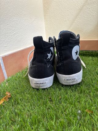 Converse Botas Negras Blancas