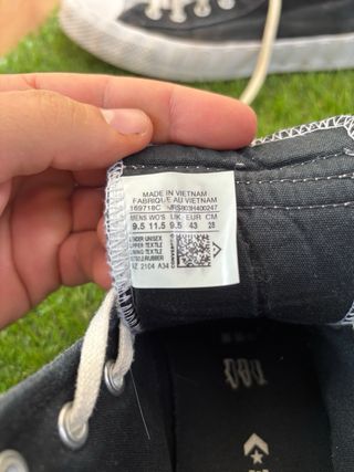 Converse Botas Negras Blancas