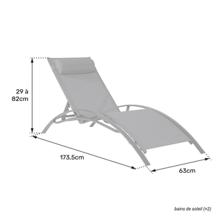 PACK 2 TUMBONAS TEXTILENO GRIS ALUMINIO