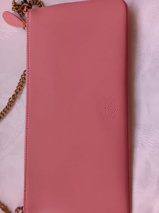 Borsa Pinko Flat Love Bag Rosa Oro