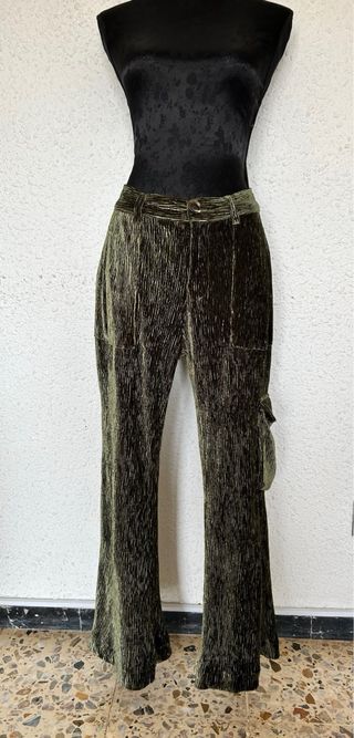 Conjunto Camisa Plisada y Pantalón