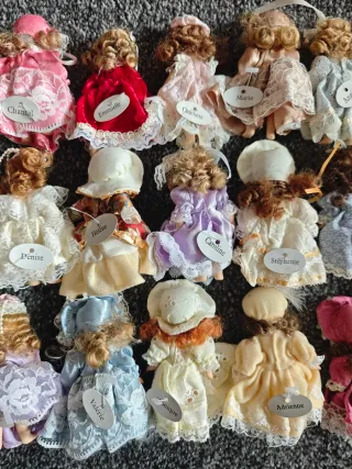 Lote 20 Bambole in Porcellana Vintage Anni '90