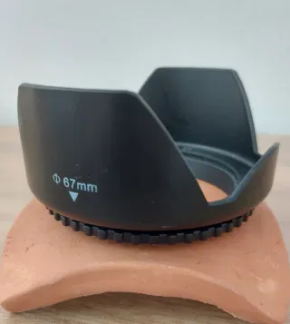 Parasol objetivo cámara