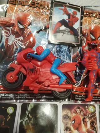 Lote Juguetes Spiderman Moto y Figuras