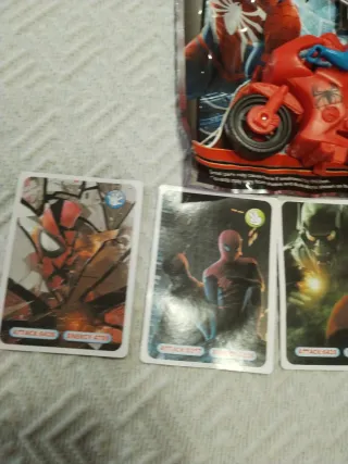Lote Juguetes Spiderman Moto y Figuras