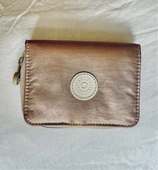 Cartera Monedero Kipling Rosa Metálico RFID