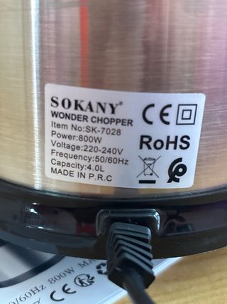 Picadora SOKANY Wonder Chopper SK-7028 800W
