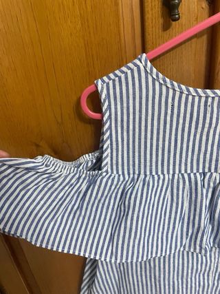 Camiseta Rayas Hombros descubierto