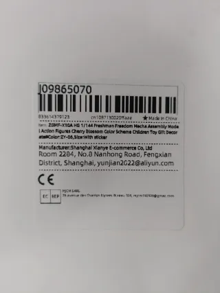 Maqueta Gundam HG ZGMF-X10A Freedom