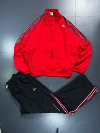 Conjunto Chándal Adidas Rojo y Negro